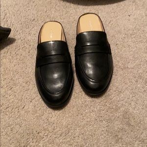 Brand new black mules